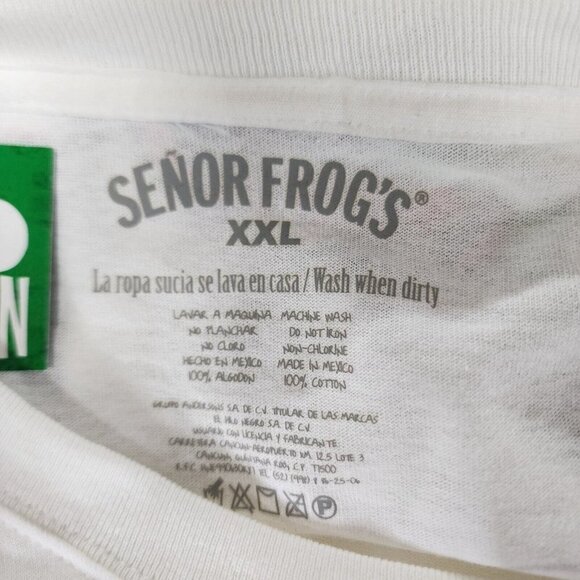 NEW Señor Senor Frogs Costa Maya Mexico Mens Short Sleeve Graphic T Shirt XXL - Picture 9 of 10